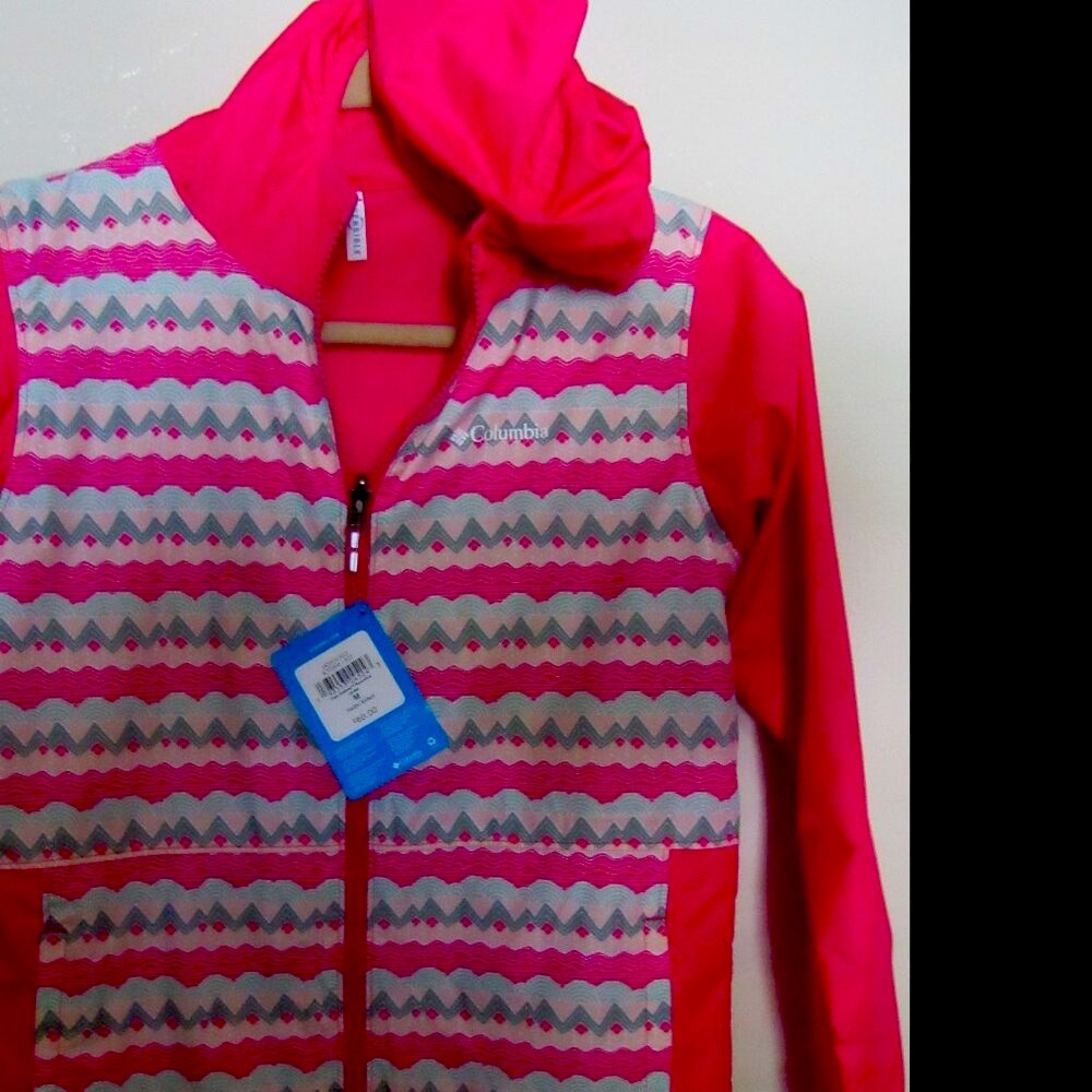 COLUMBIA PIXEL GRABBER REVERSIBLE JACKET GIRLS MEDIUM 10- 12 ~LARGE SIZE 14-16
